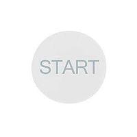 Eaton M22-XD-W-GB1 Button Plates FLSH WHT ETCHED BUTTON FOR NON-ILL PB