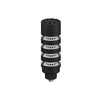 Banner Engineering TL50BL4AKQ Tower Lights TL50 Pro Tower Light with IO-Link Audible, Beacon Black Housing: 4 Lighted Segments; Voltage: 18-30 V dc; Environmental Rating: IP50; Colors: Multicolor; 4-pin M12 Integral QD