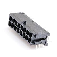 Molex 43045-1607 Shrouded RA DUAL SMT HDR 16P press fit clips