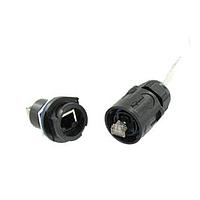 Amphenol Socapex RJFRB7215100BTX Ethernet Cables / Networking Cables RJ45 Cordset 1.5M Jam Nut Receptacle
