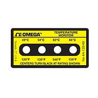 OMEGA 4A-A-120-30 Non-Reversible, Four point Horizontal Temperature Label (150 °F)