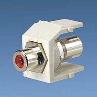 Panduit NKRTMRBL Modular Connectors / Ethernet Connectors NK RCA Module Pass Through Red Insert