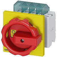 SIEMENS 3LD20031TP53 Rotary DISC SW 16A ROT HDL 4HOLE R/Y 3P AUX
