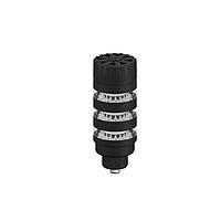 Banner Engineering TL50BL3AKQ Tower Lights TL50 Pro Tower Light with IO-Link Audible, Beacon Black Housing: 3 Lighted Segments; Voltage: 18-30 V dc; Environmental Rating: IP50; Colors: Multicolor; 4-pin M12 Integral QD