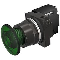 SIEMENS 52BP3CS Mushroom 3POS,NEMA4X,MOM,FV 12V,FULL ILL GRN