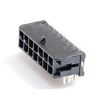 Molex 43045-1422 Shrouded Microfit 3.0 RA PTH clip 15Au DR 14Ckt