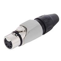Amphenol Audio AX5F8M Cable Connectors 5P SOCKET F PLUG GREY MARK SLEEVE