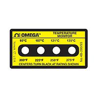 OMEGA 4B-A-200-30 Non-Reversible, Four point Horizontal Temperature Label (275 °F)