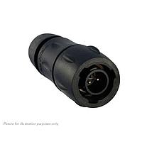 Eaton Souriau-Sunbank UTS6JC8E2PX Plugs Plastic plug, with cable gland backshell, with 2 male solder contacts, IP68/69K in unmated conditions, keying X