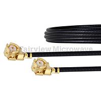 Fairview FMCA1059 UMCX 2.5 Plug to UMCX 2.5 Plug Cable 0.81mm Coax and RoHS Compliant