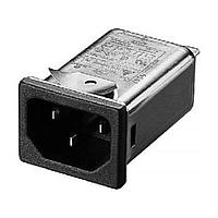 Delta Electronics, Inc. 10GENW3C-R AC Power Entry Modules IEC Connector Filter, Snap-In, Single, 250VAC, 10A, N/A-Lug, Bleeder Resistor
