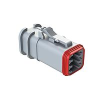 Amphenol SINE Systems AT06-6S-OMRDGRY Automotive Connectors 6 Position Overmolded Plug, Socket, Reduced Seal, Gray