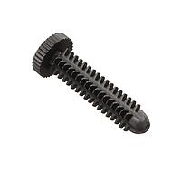 Essentra Components 27SC2520K100B Barbed Fastener Barbed Fastener,Unslotted Round Knurled, 1.000 Lg, Black,Nylon, 1/4 Thread, .203 Hole