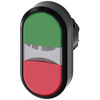 SIEMENS A6X30135868 Flat Button TWIN PUSHBUTTON. GREEN. RED
