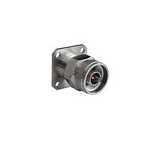 Bulgin RFNA4PFHE RF Connectors / Coaxial Connectors N Plug Straight 4 Hole Flange RF Connector
