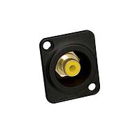Amphenol Audio ACJB-YEL Panel Mount Jack RCA/D-SHELL CONN