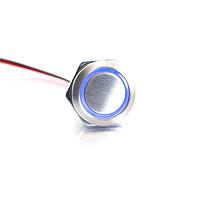 Lumex W48M-112B Standard Switches PBS 19mm SPST 0.1A 48V mom metal ill