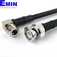 Fairview FMC0823240 BNC Male to RA QMA Male Cable LMR-240 Coax with Times Microwave Connectors