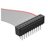 Samtec HCMD-25-T-12.00-02-N IDC .100" Double Row IDC Ribbon Cable Assembly, Terminal