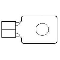 AMP Connectors - TE Connectivity 35129 Rectangular Tongue TERMINAL,BUDG RECT 16-14 .110