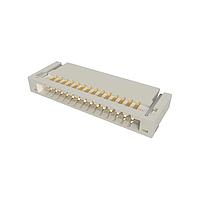 Amphenol FCI 10051922-1410EHLF Connectors 0.50mm Flex Connector, VLL Series, 14 Position, Lower Side Contact, Side Entry Surface Mount ZIF Connector, Halogen-free & Lead Free Type.