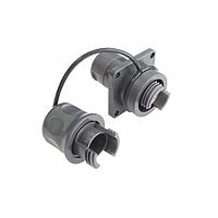 Bulgin PXEB5220MM4045 Multimode 2 Channel Flange Mount Bulkhead Connector with Cable Acceptance