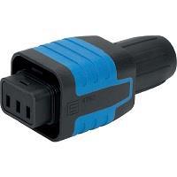 Schurter 4312.0003 Outlets CORD CONN 10A BLACK/BLUE