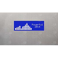 Matrix Orbital BLC2041-AL-WB PC Bay Inserts, LCD Characters 20x4 Wht Txt Blu B/G Key w/ Mnt Slv Brkt