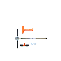 AMS 401.075 7/8" X 33" Plated Soil Probe W/Hammer Head Cross Handle