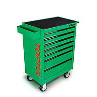 TOPTUL GCAJ0001 W/7-Drawer Tool Trolley (227 pcs; Green)