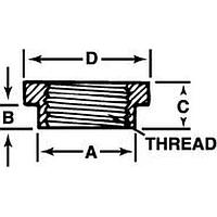 APM HEXSEAL 2200/113/1 Nut ECONOMY SNAPSEEL Shouldered Mount Nut