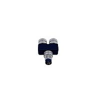 NorComp Y54-A04-MFFR001 Y-Adapter Male to Female and Female M8 Adapter 4 Position Y Splitter