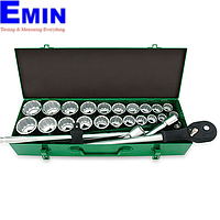 TOPTUL GCAD2608 3/4"DR. 12PT Socket Set (26 pcs Satin)