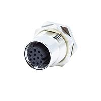 NorComp 860-005-21SR004 Circular Metric Connectors IP67 Female M12 Panel Mount 5 Position Straight Dip Solder