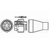 AMP Connectors - TE Connectivity 863022-1 Standard Circular Connector PLUG ASS'Y, 4 PIN