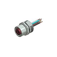 Amphenol CONEC 43-01046 Connectors FEMALE SOCKET M12X1 W/WIRES FRNT MNT HT