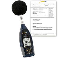PCE 430-ICA Sound Level Meter (22-136 dBA; ISO Calibration Certificate)
