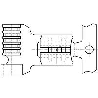 Molex 19009-0003 Flag Tab .187 FLAG 22-18
