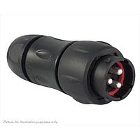 Eaton Souriau-Sunbank UTS1JC142G1P Receptacles Plastic in line receptacle, with cable gland backshell, for 3 male contacts,  IP68/69K