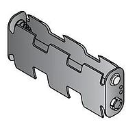 Eagle Plastic Devices 12BH341-GR Battery Clip 4XAA SNAPS BLK