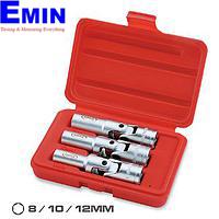 TOPTUL JGAI0301-  3PCS 3/8inch DR. Glow Plug Socket Set