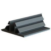 Essentra Components BMS-DA-48 Horizontal Card Glide Card Guide,Dbl,Adh Mnt,Black,4Ft Lg