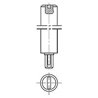 Amphenol Piher 6053-CREAM Knobs & Dials 5x34mm SHAFT ONLY