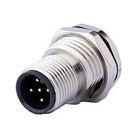 Same Sky (formerly CUI Devices) CDM1210-05A-MT-F16-67 Straight M12 Male Panel mount, Solder Type, Front Fastened M16*1.5?ACode 5PIN , Screw Copper alloy