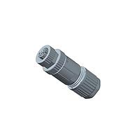 Amphenol LTW M12L-05BFDB-SL7001 Circular Metric Connectors M12 Circular Metric Connector, L Code, Metal, 16A, 05 pins, Female Connector, Female (Power) + Male (Ground) Contact, Straight, Screw Thread, Screw-in, Field Installable, F8.0 - F14.0mm, IP67 Mated
