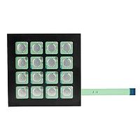 NKK Switches FMBN16BD Keypads 16KEY NONILLUMINATED MEMBRANE SWTCH BLK