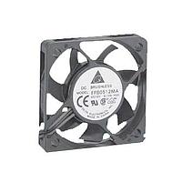 Delta Electronics, Inc. EFB0512HA Tubeaxial DC Tubeaxial Fan, 50x10mm, 12VDC, Ball Bearing, Lead Wires