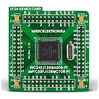 Mikroe MIKROE-582 Daughter Cards & OEM Boards MCU CARD 80P W/ PIC24FJ96GA008