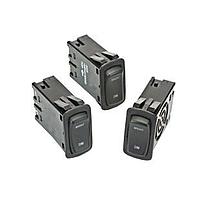 Carling Technologies LD3A1SS1-AZZFE-1FC Rocker Switches Dimmr Cntrl 11ps Blk Non-Illum Wht Lens