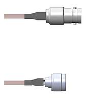 Amphenol Custom Cable Q-0202H0001009i RF Cable Assemblies BNC-SJ/N-SP G178 9I